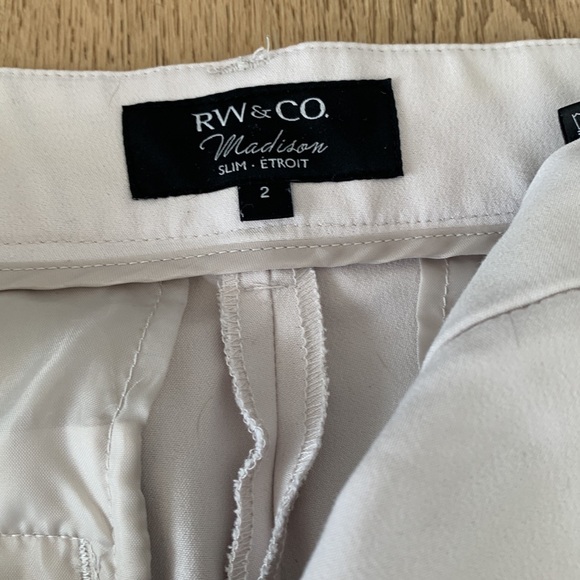 Cream RW and Co dress pants - Picture 2 of 3